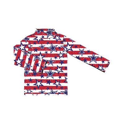 China Wholesale Breathable Long Sleeve Boys&Girls Kids Shirt 4th July Kids T-shirt Custom Pattern Kids T-shirts for sale