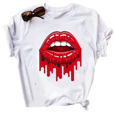 China Multistyle Women's T-shirt Printing Machine Fashion T-shirt Breathable Women Tops Wholesale Yiwu Cheapest Polyester Women's T-shirt for sale