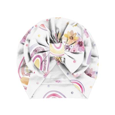 China MZ-007-ZXG milk baby boys&girls style soft newborn wrap blankets lovely baby hat European and American silk bow headband large for sale