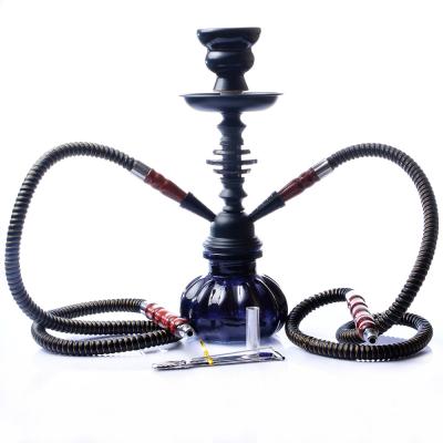 China Wholesale Handmade Colorful Smoke Silicone Cup Hookah Shisha Travel Car Hookahs Set With Two Hose for sale