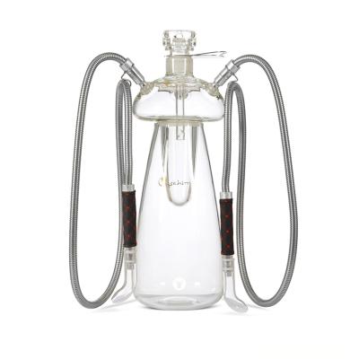 China Newest Handmade 2 Hose Shahi Hookah Premium Luxury With 50days Production Time for sale