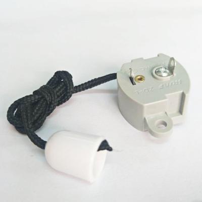 China OFF-ON 1A~250V 1 Speed ​​ON-OFF Rotary Wall Switches With Cord For Exhaust Fan for sale