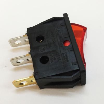 China APPLIANCES Towei HOME rocker supplier 13A~250V 6A~250V t125 3 terminal 2 red light position ON OFF ENEC 3 pin rocker switch for appliance for sale