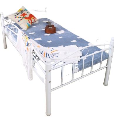 China Flat (Full Size) Adjustable Wrought Iron Bed With Guardrail Kids Patchwork Bed Wrought Iron Frame For Baby Extra Wide Double Bed for sale