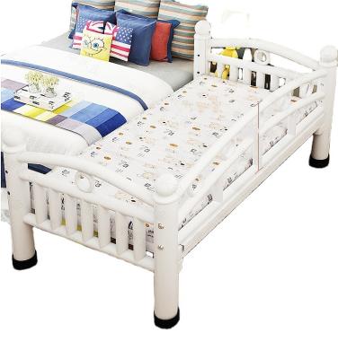 China Apartment (Full Size) Kids Adjustable Wrought Iron Bed With Railing Patchwork Wrought Iron Bed Frame For Baby Extra Double Wide Bed for sale