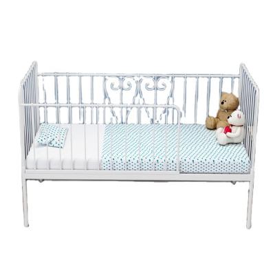 China (Size)Adjustable Wrought Iron Children Splice Extended Crib Bed Princess Girl Bed With Guardrail Boys Single Bed for sale