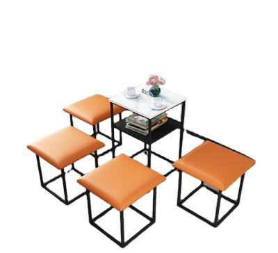 China Multifunctional net red five universal low living room rubik's cube stool combination in one square stool household stool for sale