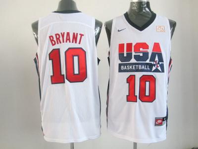 China 2012 London Olympic basketball jersey USA 10 Bryant white for sale