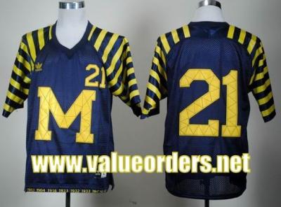 China Michigan Wolverines Desmond Howard 21 Navy Blue Under The Lights College Football Jersey for sale