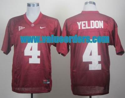 China NCAA Alabama Crimson Tide T.J Yeldon 4 Crimson College Football Jersey for sale