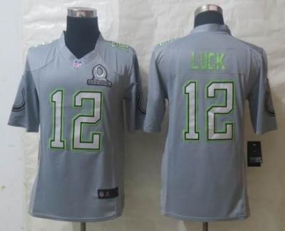 China 2014 Pro Bowl jersey Indianapolis Colts 12 Luck grey Game cheap wholesale for sale