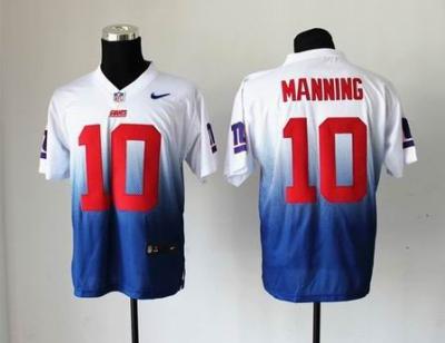 China NFL New York Giants 10 Manning Drift Fashion II white blue jersey for sale