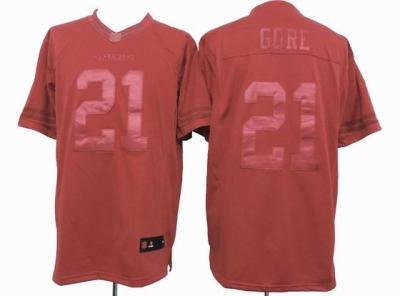 China nike nfl San Francisco 49ers 21 Gore red drenched jersey for sale