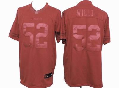 China nike nfl San Francisco 49ers 52 Willis red drenched jersey for sale