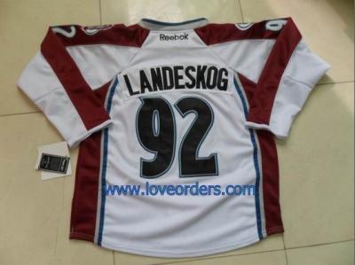 China nhl colorado avalanche 92 Landeskog hockey jersey for sale