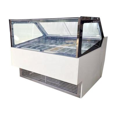 China Luxury Single-temperature OEM Ice Cream Display Popsicle Freezer For Sale Commercial Gelato Display Showcase for sale