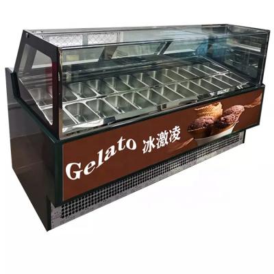 China Commercial Single-Temperature Popsicle Display Cabinet Gelato Ice Cream Showcase With CE for sale