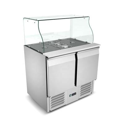 China Single-Temperature Hotel Catering Commercial Refrigerated Tabletop Salad / Sandwich Prep Refrigerator for sale