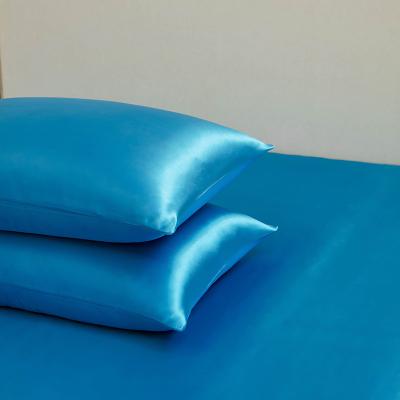 China Customized 100% Silk Anti-static Mulberry Silk Satin Pillow Case Wrap Pillow Case for sale