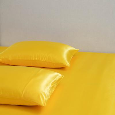 China Wholesale 19Mm/22/25 Momme 1Silk Pillow Case Anti-Static Mulberry Silver 100% Satin Pillow Case for sale