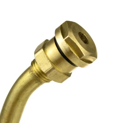 China Hot Sale Zinc Alloy Classic Truck Tire Brass Rubber Valve Stems for sale