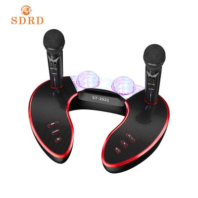 China AirPlay ST2021 High Power Tws Function Family Sing Song Dj Led Usb Portable Party Bluetooth Karaoke Speaker With Mic for sale