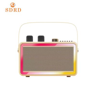 China AirPlay SP500 Bt5.0 Wireless Karaoke Speaker Portable Speaker With Wireless Microphone For Outdoor Party Music Play for sale