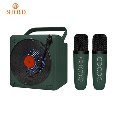 China AirPlay SDRD Sd507 New Design Karaoke Mini Usb Interface Blue Tooth Portable Wireless Microphone With Speaker For Kids for sale