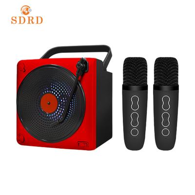 China AirPlay SDRD Sd507 Bt Speaker High Power Karaoke Pull Rod Multifunctional Subwoofer Speaker With Wireless Led for sale