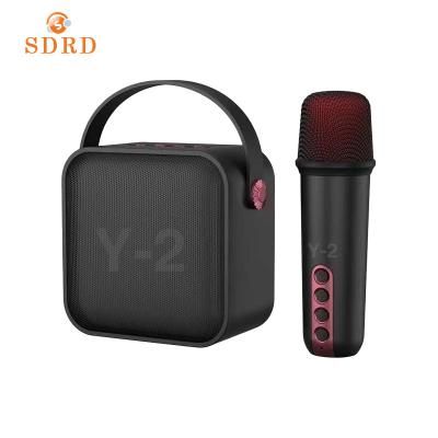 China AirPlay SDRD Y2 Wireless Microphone Mini Karaoke Bt Speaker Handheld Mic Karaoke Music Player Singing Recorder Ktv Microphone for sale