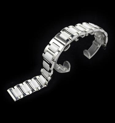 China Man Eco-friendly Water Resistant White Ceramic Watch Strap For Watch Band Replacement for sale