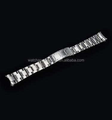 China OEM 20mm Flat End Oyster Stainless Steel Watch Band Strap Eco-Friendly Watchband for sale