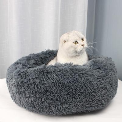 China Breathable Luxury Plush Cat And Dog Bed Cave Pet For Cats Nest Soft Sleep Bed Kennel 2021 Custom Cat Bed for sale