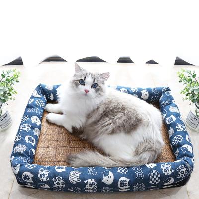 China High Quality Cooling Rattan Dog Pet Beds Cat Dog Bed Wholesale For Luxury Pet Bed Pet Beds for sale