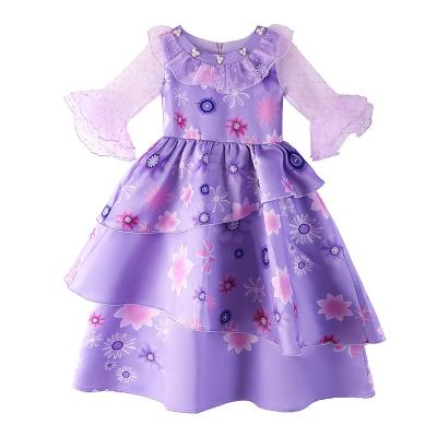 China New Polyester Kids Dresses Girl Party Princess Dresses Kids Isabella Encanto Dress For Girls for sale