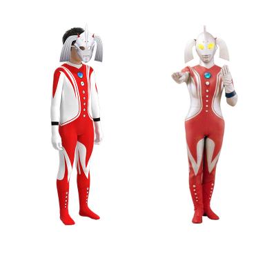 China Polyester Ultraman Four Seasons Overalls Can Wear Halloween To Suit Japanese Anime Cosplay Party Style Siamese Costume for sale