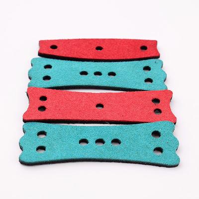 China 2.0 mm two color compound one side black one side red blue soft leather bag slingshot accessories for sale