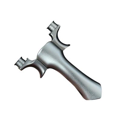 China Catapult 2021 variable bow door glory TC21 titanium alloy fast pressing outdoor flat leather catapult hunting slingshot for sale