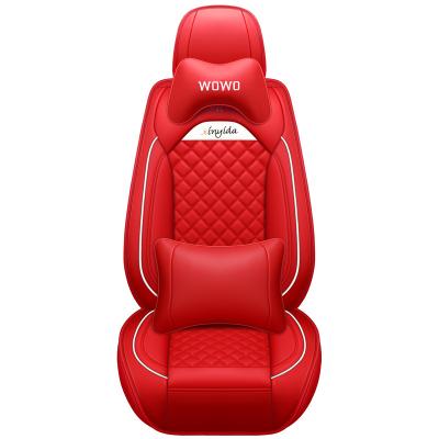 China Hot Selling Car Seat Protector High Quality Fashion Breathable Customized Four Seasons Leather Luxury Universal Car Seat Cover for sale