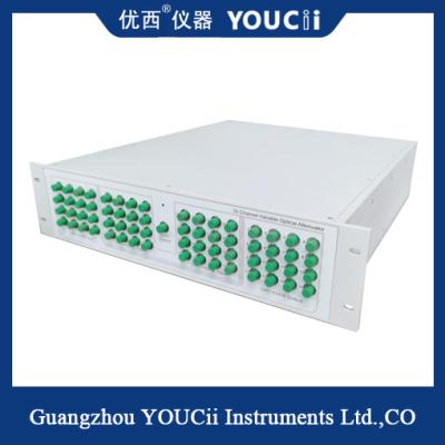 China Multi-Channel Single-Mode Optical Attenuator 0-40dB Attenuation Range zu verkaufen