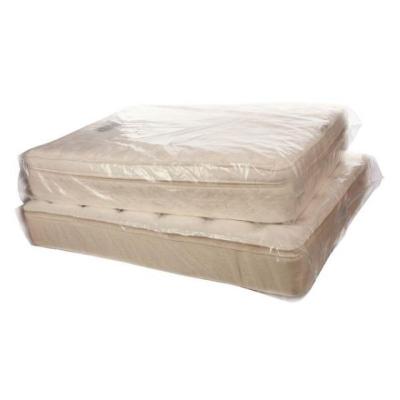 China Moisture Proof Heavy Duty Plastic Pe Folded Mattress Bags Single Mattress Cover For Moving And Storage for sale