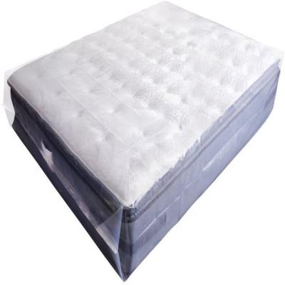 China Queen Size PE Tarpaulin Mattress Cover Moisture Proof Heavy Duty Bags For Moving Plastic Mattress Cover for sale