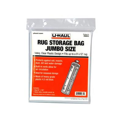 China 3 Mil Custom Rug Storage Bag Fits Moisture Proof Covers for sale