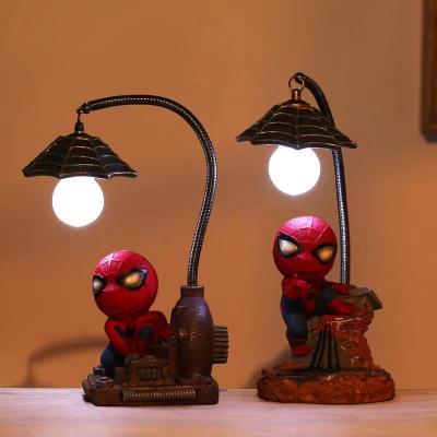 China Spider-Man Unicorn Night Lamp Resin Crafts From China Resin Model Small Night Lamp Wonder Series for sale