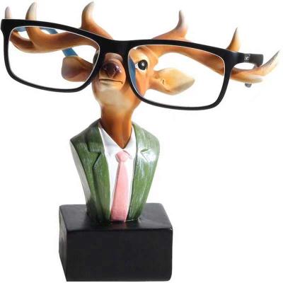 China Europe's Crafts-Old Art Kids Craft Diy Creative Cartoon Decoration Table Glasses Home Star Figures Sight Crafts Resin Sculpture for sale