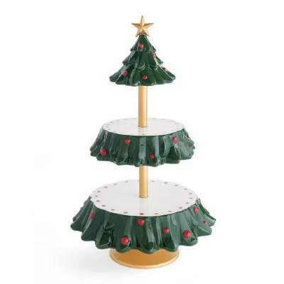 China Europe Resin Craft Christmas Decorations Christmas Trees Resin Decoration for Dessert Snacks for sale