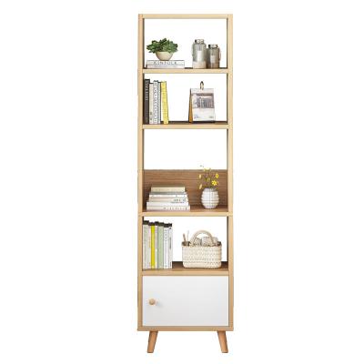 China Modern Simple Two Tone Design Cheap Price Hot Sale Wooden Office Room Bookcase for sale