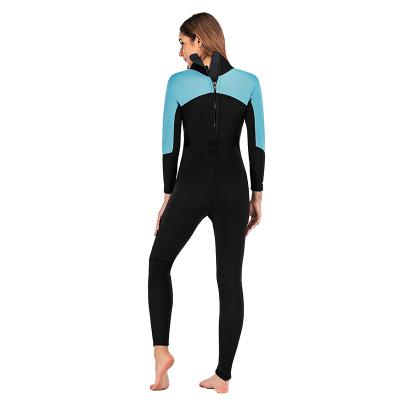 China The new 3mm Anti-UV one-piece adult cold-proof suit men's and women's warm wetsuit surfing suit cuffs light-leather for sale