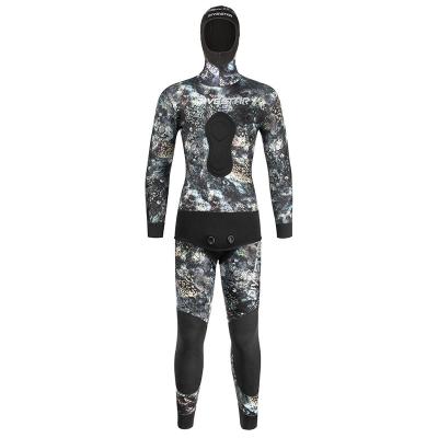 China 2022 High Quality Camouflage Wetsuit 3/5/7MM Antibacterial Freediving Fishing Suit Fishing and Hunting Suit Slit Fishing Hot Wetsuit for sale