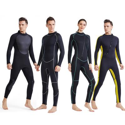 China New 3MM antibacterial one-piece diving suit men and women full set swimming surfing suit snorkeling hot and cold protection fishing suit for sale